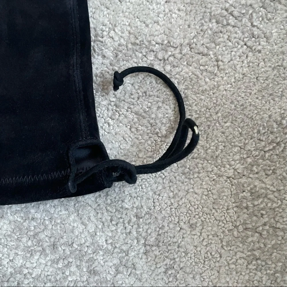 Stuart Weitzman Black Suede Over the Knee Thigh High Highland Boots EUC Size 6.5